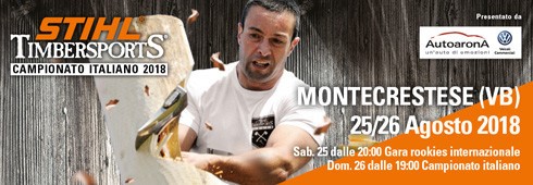 STIHL Timbersports a Montecrestese